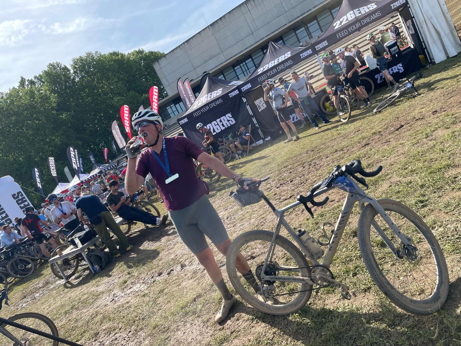 Arno tijdens een gravel evenement